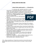 Strategy Note For Intra Day: Setup 1: Contra Setup (Fade Upside Panic) ........ Primarily For Short Side Trade