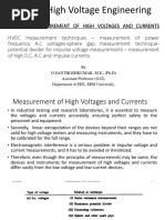 EE1110 - High Voltage Engineering Unit-4