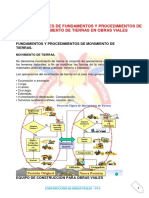 Resumen Grupo 2 Obras Viales - Aplicaciones de Fundamentos y Procedimientos de Movimiento de Tierras en O.V.