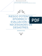 Riesgo Potencial Epidemico y Evaluacion de Necesidades en Desastres