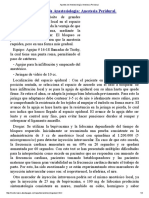 Apuntes de Anestesiología - Anestesia Peridural