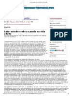 Luto - Estudos Sobre A Perda Na Vida Adulta