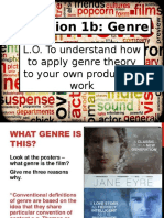 Question 1b: Genre: L.O. To Understand How To Apply Genre Theory To Your Own Production Work