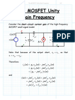 The MOSFET Unity Gain Frequency