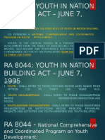 Role of Youth in Nation Building: Preliminaries