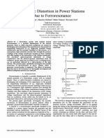 Harmonic Distortion in Power Stations Due To Ferroresonance