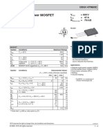 Coolmos Power Mosfet: Ixkh 47N60C