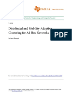 Distributed and Mobility-Adaptive Clustering For Ad Hoc Networks