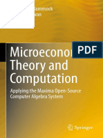 Microeconomic Theory and Computation Mith Maxima (Michael R. Hammock, J. Wilson Mixon)