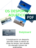 Power Point Os Desportos Aquaticos e o Meio Ambiente