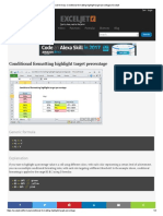 Excel Formula - Conditional Formatting Highlight Target Percentage - Exceljet