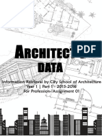 Arch Data Book 2015 Sri Lanka Student Compilation