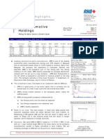 APM Automotive Holdings Berhad: Riding On Motor Sector's Growth Cycle - 29/7/2010