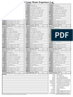 GM Experience Log (F)