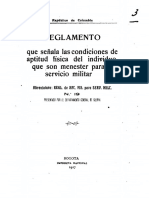 1917 - Reglamento de Actitud Física. Ejército de Colombia.