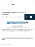 Designing With Pseudo Elements in IE10 - Jonathan Sampson PDF