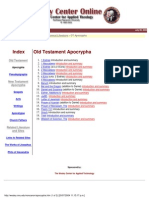 Index Old Testament Apocrypha