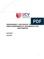 Patrimonio y Recursos Turísticos para Emprender El Desarrollo en San Martín