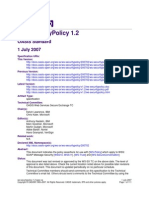 Ws-Securitypolicy 1.2: Oasis Standard 1 July 2007