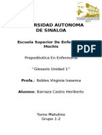 Glosario Propedeutica Unidad 1