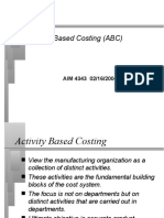 Activity Based Costing (ABC)