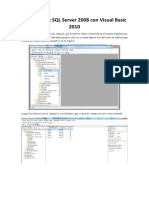Conexión de SQL Server 2008 Con Visual Basic 2010