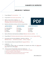 1º Ao 12° MÓDULO - GABARITO