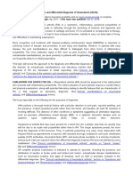 Diagnosis and Differential Diagnosis of Rheumatoid Arthritis