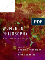 Katrina Hutchison - Fiona Jenkins-Women in Philosophy - What Needs To Change - Oxford University Press