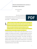 Chardon - Legitimar Las Practicas Del Psicologo en La Escuela O Construirlas Criticamente