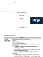 Module Three: Lesson Plan Two: L Ess o NP L An Template