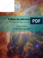 Python For Astronomers (Pasha-Agostino)