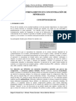 Manual de Entrenamiento en Concentracion de Minerales - I