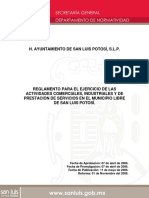 Reglamento para El Ejercicio de Las Actividades Comerciales