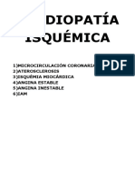 Cardiopatía Isquémica