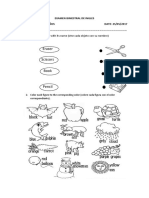 Examen Bimestral 5 Años