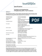 H200 H201 H202 MEng BEng Civil Engineering With Year in Industry