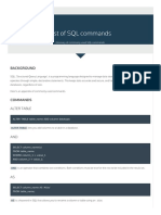 List of SQL Commands