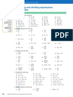 Multiplying and Dividing Expressions With Variables: Individual Pathways