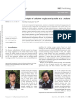 Hydrolysis of Cellulose To Glucose by Solid Acid Catalysts