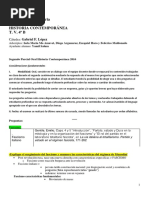 Guía Preguntas Segundo Parcial Oral 2016 CON RESPUESTAS