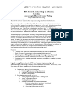 Phenomenological Interviews and Writing PDF