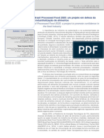 Comunicação Rápida - Brasil Processed Food 2020 - Um Projeto em Defesa Da Industrialização de Alimentos