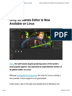 Unity 3 D Linux