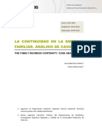 Revista - La Continuidad en La Empresa Familiar. Análisis de Casos 2012 PDF