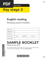 Sample Ks2 Englishreading Readinganswerbooklet