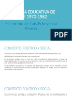 La Politica Educativa de Mexico de 1970-1982