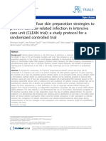 Comparison of Four Skin Preparation Strategies To Prevent Catheter-Related Infection in Intensive Care Unit (CLEAN Trial) : A Study Protocol For A Randomized Controlled Trial