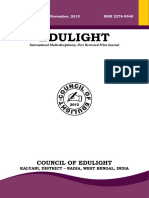 EDULIGHT Volume - 4, Issue - 8, Nov 2015