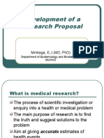 Development of A Research Proposal